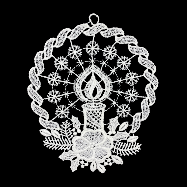 Lace Candle Window Hanging by StiVoTex Vogel
