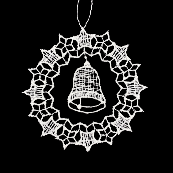 Lace Ball with Bell Ornament by StiVoTex Vogel