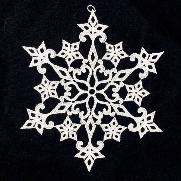 Lace Large Flower Snowflake Window Hanging by StiVoTex Vogel