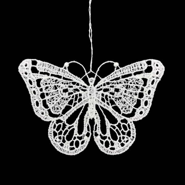 Lace Butterfly three Ornament by StiVoTex Vogel