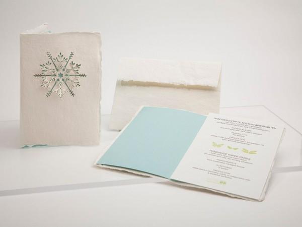 Snowflake Handmade card by Formes-Berlin