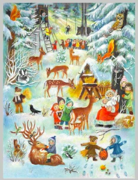 Woodland Santa Advent Calendar by Richard Sellmer Verlag