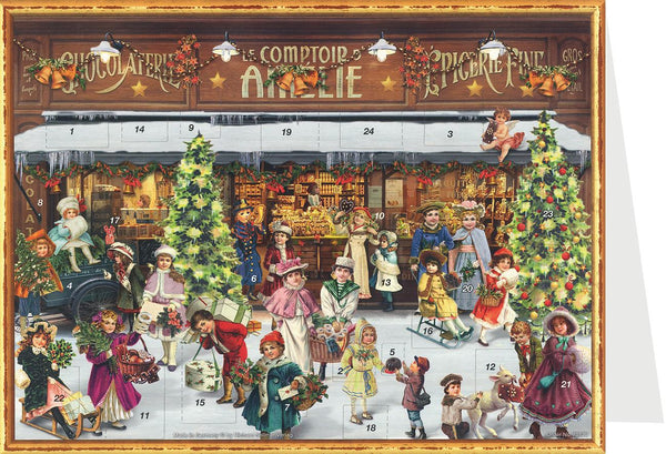 Christmas Store Advent Calendar Card by Richard Sellmer Verlag