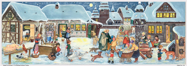 1969 Village Advent Calendar by Richard Sellmer Verlag