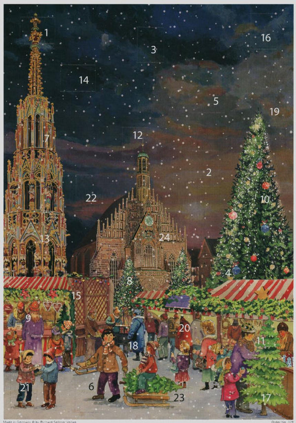 Nuremberg Advent Calendar by Richard Sellmer Verlag