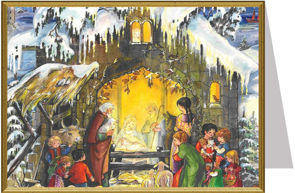 Christmas Manger Card by Richard Sellmer Verlag