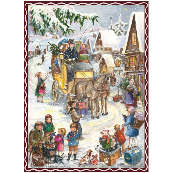 Horse and Carriage Advent Calendar by Richard Sellmer Verlag