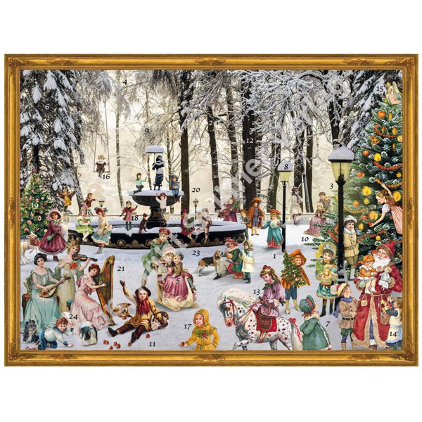 Snowy Fountain Advent Calendar by Richard Sellmer Verlag