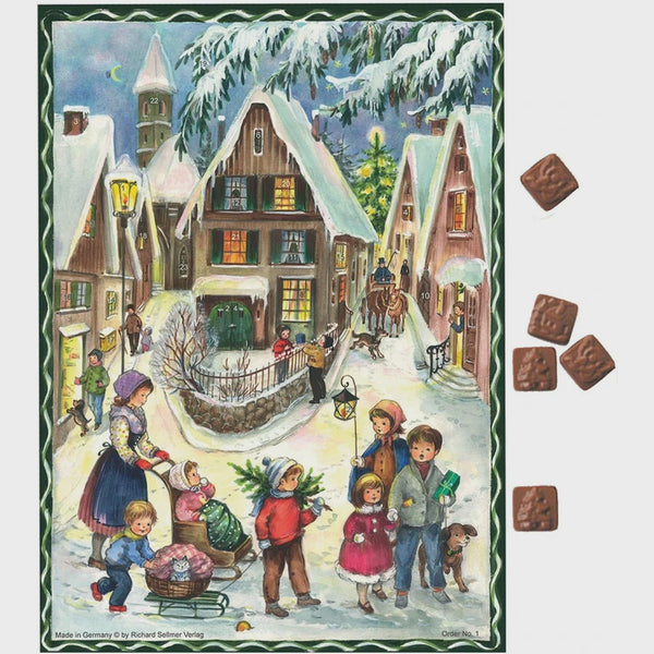 Christmas in the Village Chocolate Advent Calendar by Richard Sellmer Verlag
