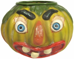 "If You Dare" Jack-o'-Lantern Paper Mache Candy Container by Marolin Manufaktur