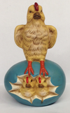 Assorted Chicken and Chicks in Egg Paper Mache Figurine by Marolin Manufaktur