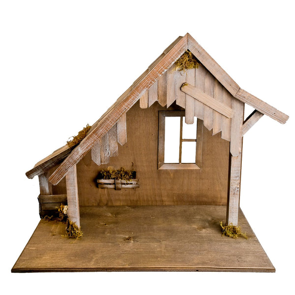 Wooden Stable with Window for 11-12cm scale by Marolin Manufaktur