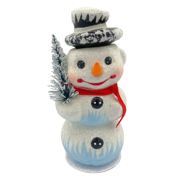 Snowman with Icy Hat by Ino Schaller