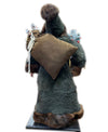 XL Santa, Green Rabbit Coat by Ino Schaller