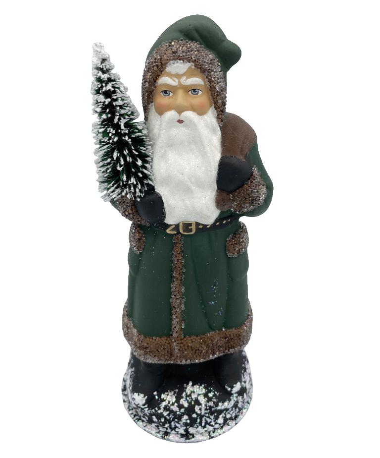 Santa, Forest Green Coat by Ino Schaller