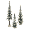 Cardboard Tree, Dark Green with Snow, 40 cm by Ino Schaller