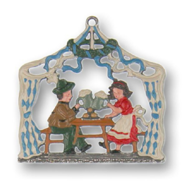 Beer Garden Pewter Ornament by Kuehn Pewter