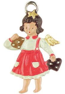 Angel with Gingerbread by Kuehn Pewter