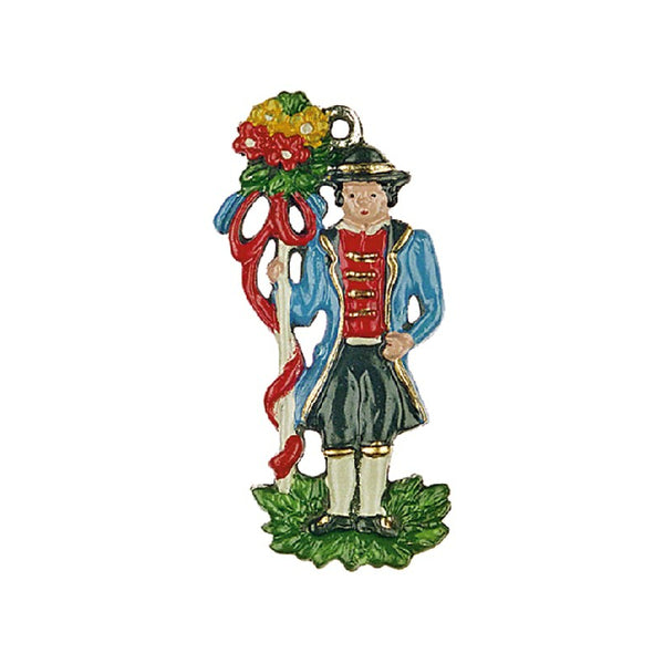 Man with Maypole Ornament by Kuehn Pewter