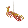 Red Peacock 3D Ornament by Kuehn Pewter