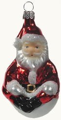 Sitting Santa, red and white by Old German Christmas