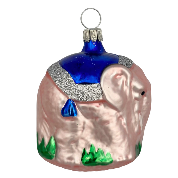 Elephant, pink and blue by Old German Christmas