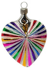 Heart Ornament, rainbow pride by Old German Christmas