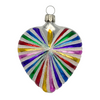 Heart Ornament, rainbow pride by Old German Christmas