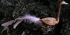Swan, gold with white by Old German Christmas
