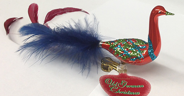 Swan, orange and navy by Old German Christmas