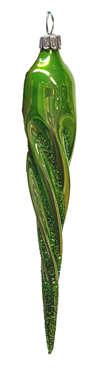 Icicle, apple green by Old German Christmas