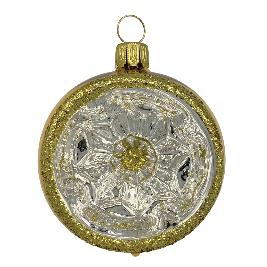 Reflector, small, gold by Old German Christmas