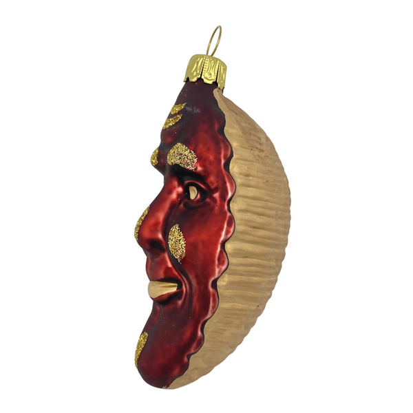 Man in Moon in Red and Gold, Ornament by Old German Christmas