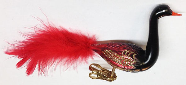 Swan, black and red by Old German Christmas