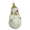 Snowman with Snowflake, gold by Old German Christmas