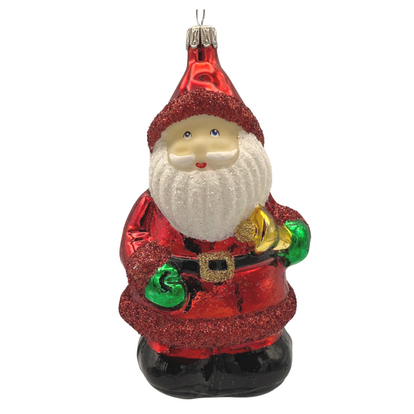 Santa with Bell, red by Old German Christmas