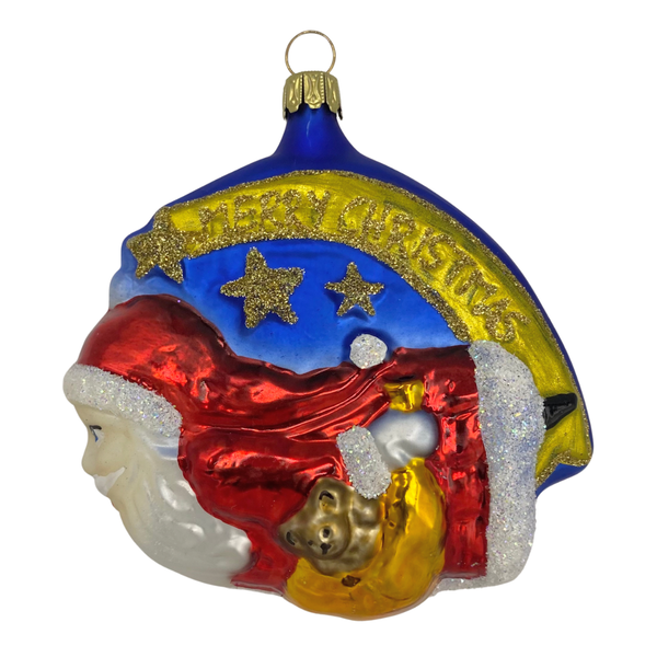 Flying Santa Ornament by Old German Christmas