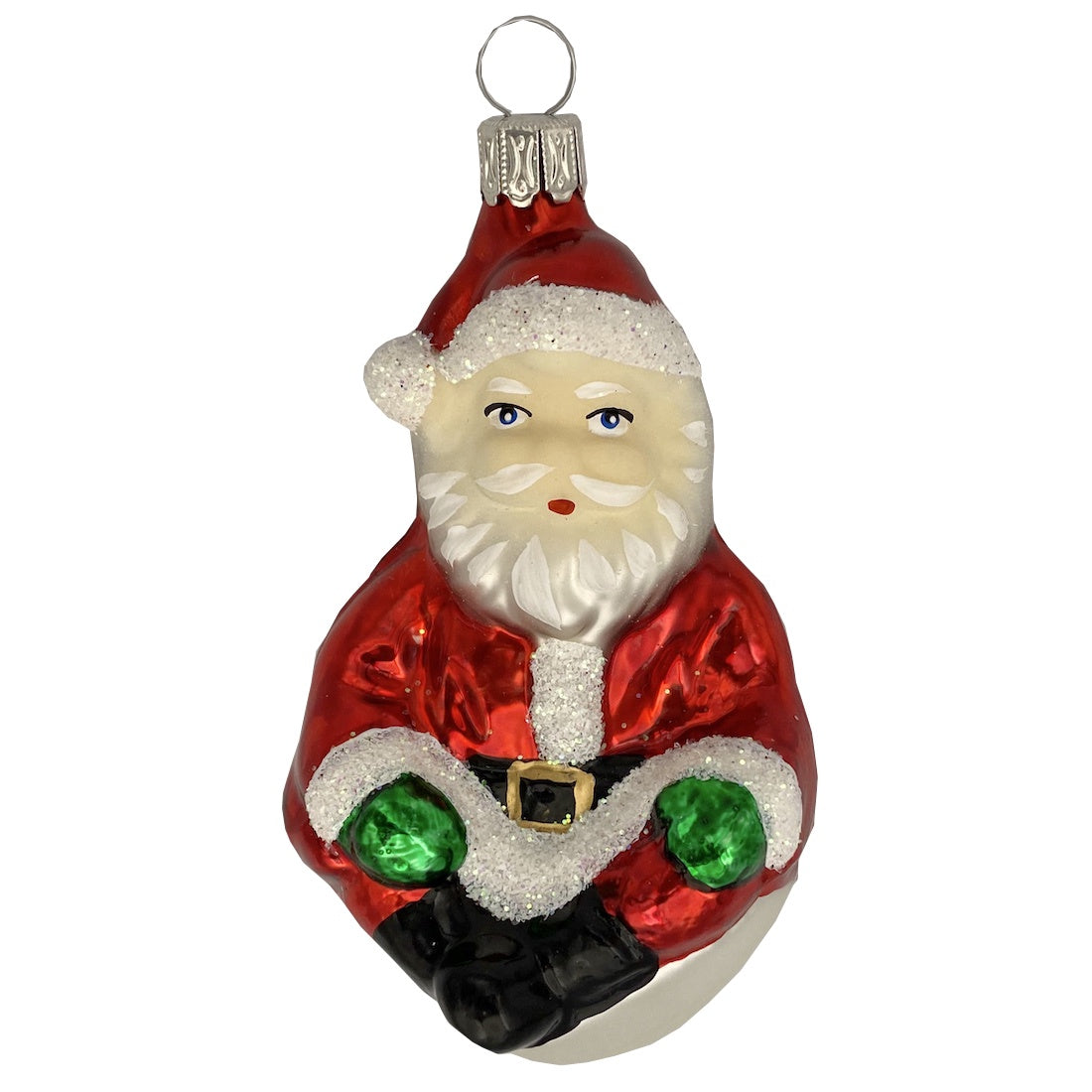 Sitting Santa, red by Old German Christmas