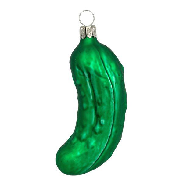 Pickle, 4", green matte, by Old German Christmas