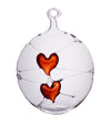 Suspended Double Red Hearts, Ornament by Greiner-Perth Glaskunst