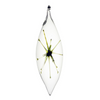 Starburst Small Olive Ornaments, Clear by Greiner-Perth Glaskunst