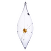 Starburst Olive Ornaments, Clear by Greiner-Perth Glaskunst