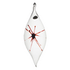 Starburst Olive Ornaments, Clear by Greiner-Perth Glaskunst