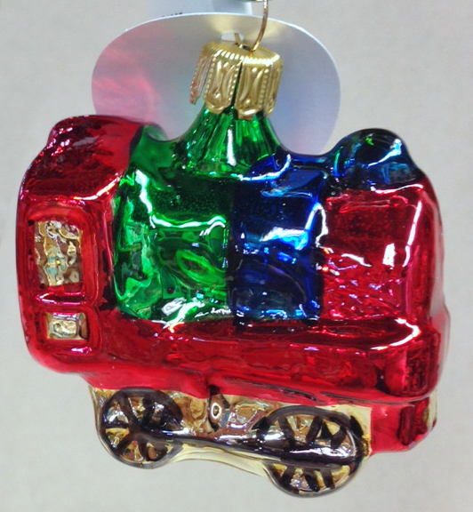 Train Engine Ornament by Glas Bartholmes