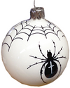 Spider and Web on Ball, 6cm by Glas Bartholmes