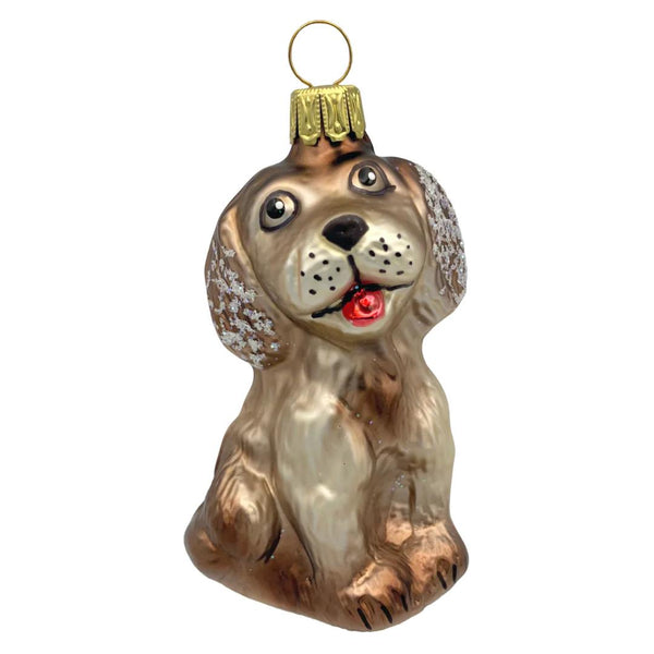 Small Dog Ornament by Glas Bartholmes