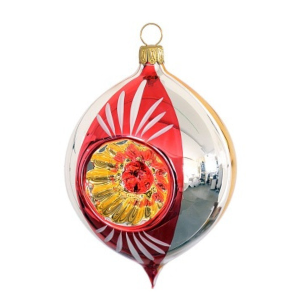 Nostaligic Reflector Egg Ornament by Glas Bartholmes