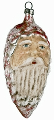 Red Pinecone Santa Ornament by Marolin Manufaktur