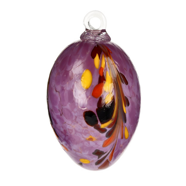 Mouthblown Glass Egg,Lilac by Richard Mahr GmbH