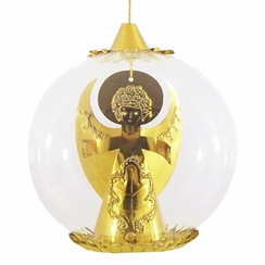 Angel Foil Ornament, 12cm, gold by Resl Lenz